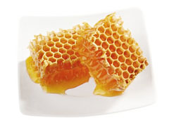 Пчелиные соты, используемые для получения натурального животного воска